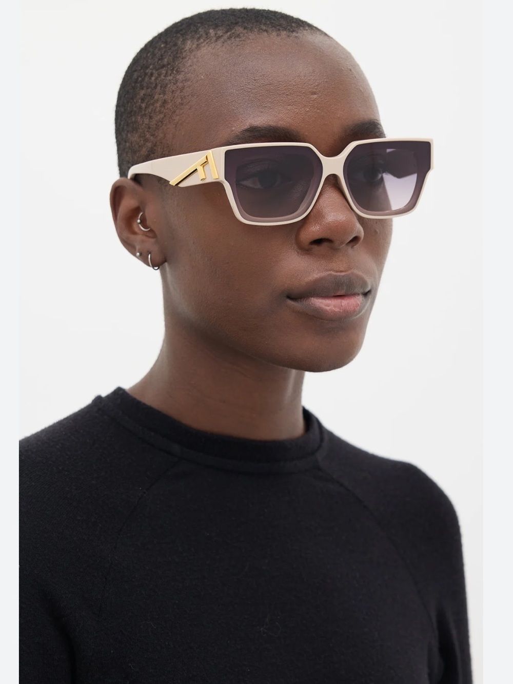 Fendi First Beige Unisex Sunglasses (FE40099)